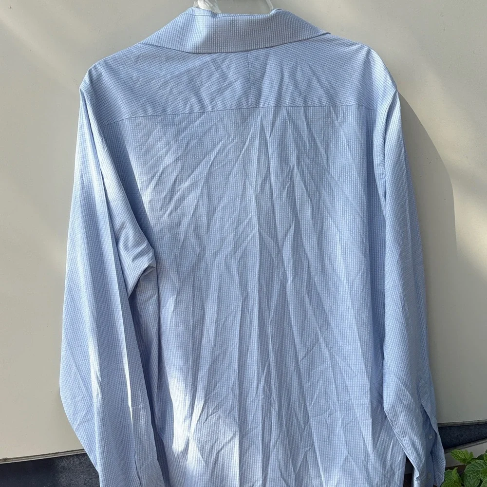 Perry Ellis Sky Blue Casual Button Down Shirt - Picture 4 of 5